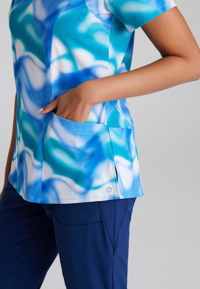 Thrive Barco One Women's V - Neck Scrub Print TopBarco One