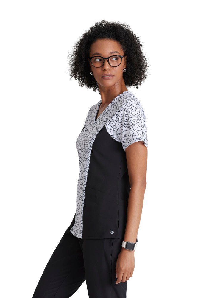 Thrive Barco One Women's V - Neck Scrub Print TopBarco One5107-MARO-XXS