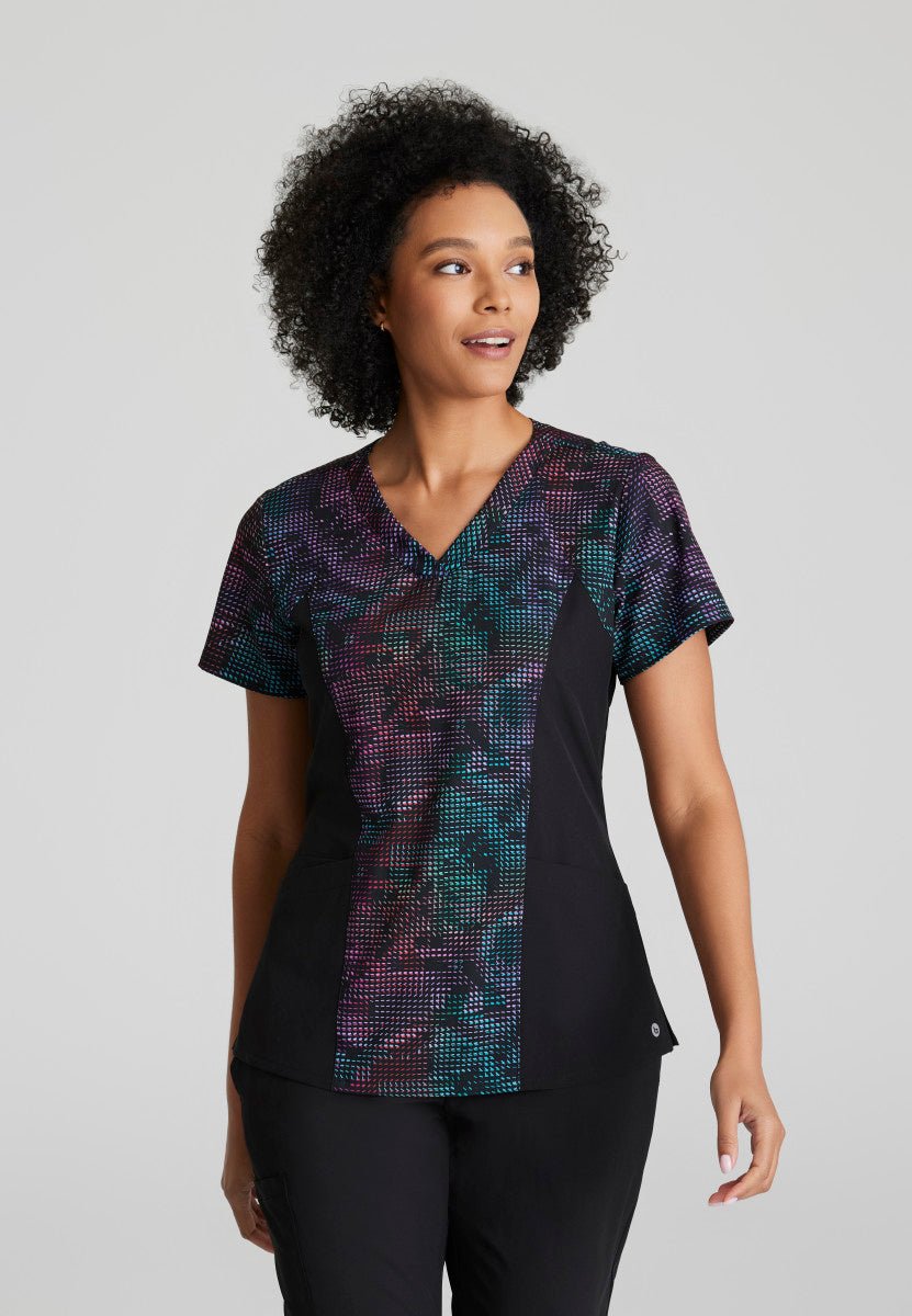 Thrive Barco One Women's V - Neck Scrub Print TopBarco One5107-PRSL-XXS