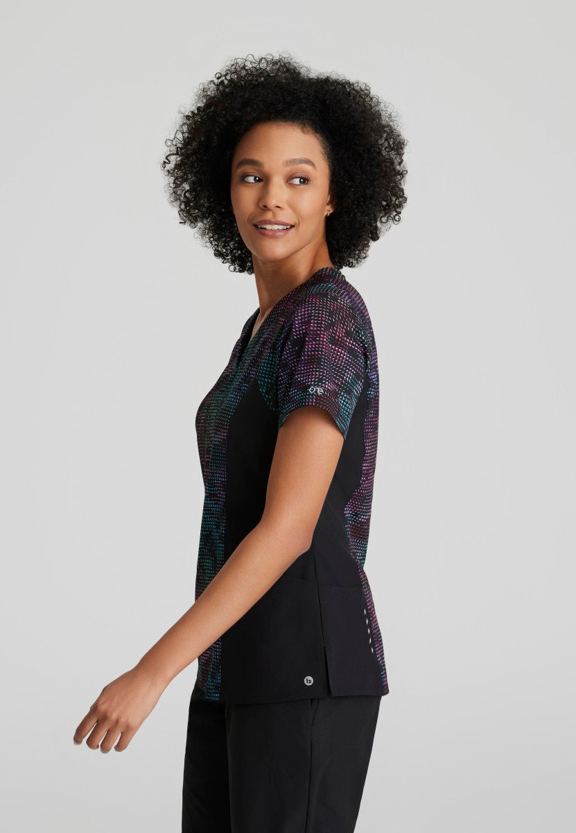 Thrive Barco One Women's V - Neck Scrub Print TopBarco One5107-PRSL-XXS