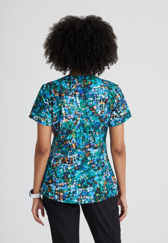 Thrive Barco One Women's V - Neck Scrub Print TopBarco One5107-TRSC-XXS