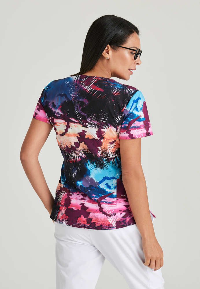 Thrive Barco One Women's V - Neck Scrub Print TopBarco One5107-TRSC-XXS