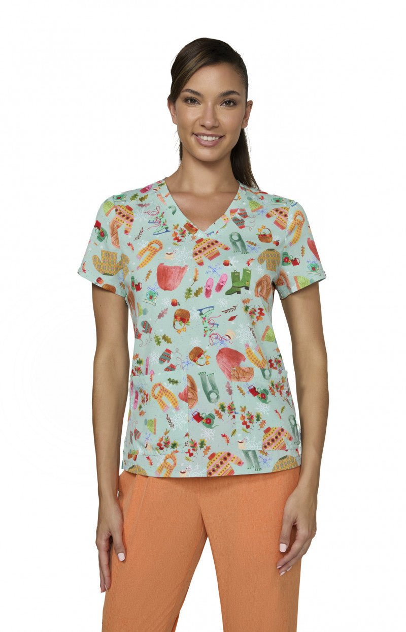 Tis The Season - 2 Pocket Scrub Topkoi384PRA-TIS-XS