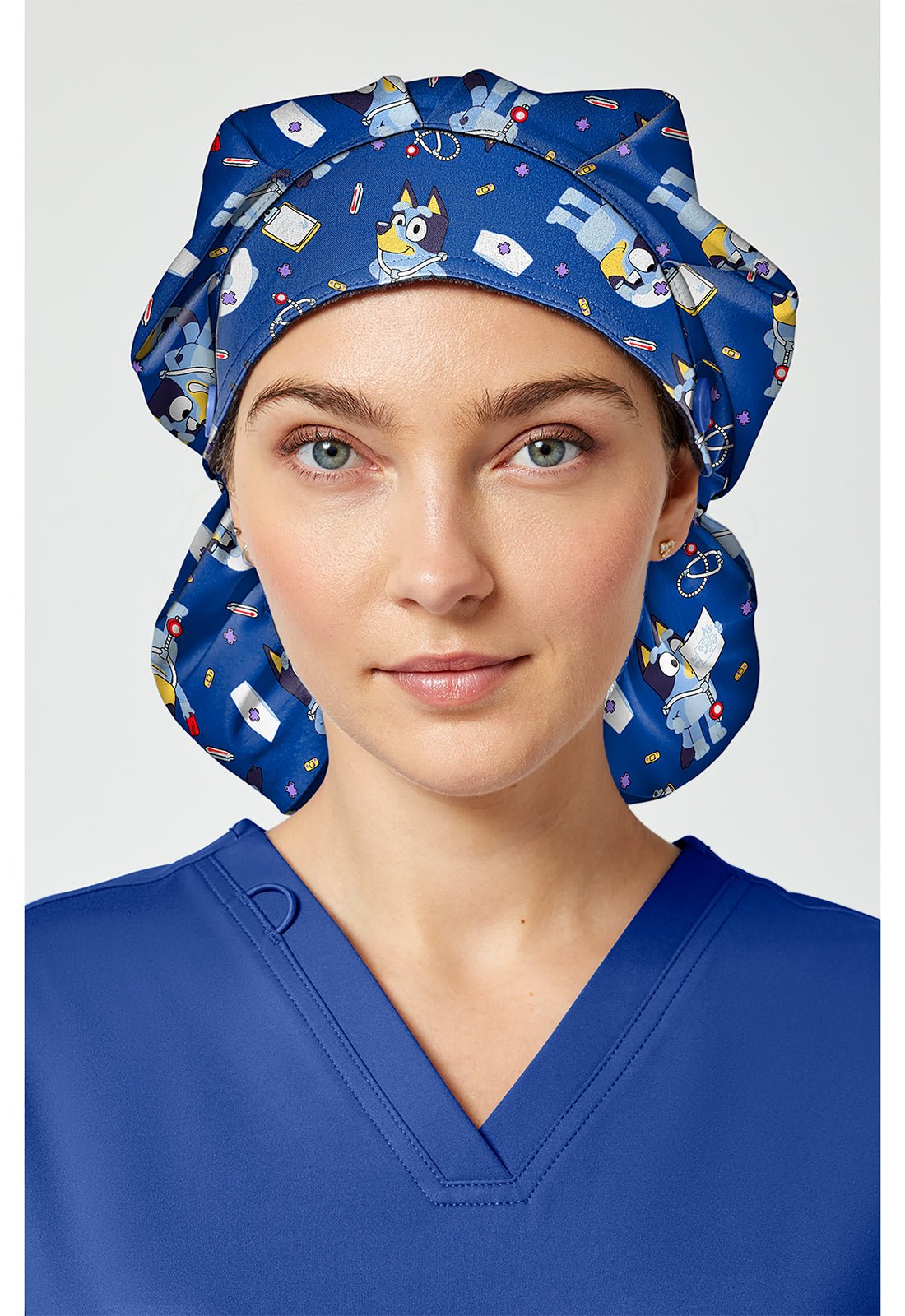 Tooniforms Bluey Bouffant Scrub HatCherokee LicensedTF514-BYNB