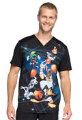 Unisex Scrub Top in Space JamCherokee LicensedTF714-LTSJ-XS
