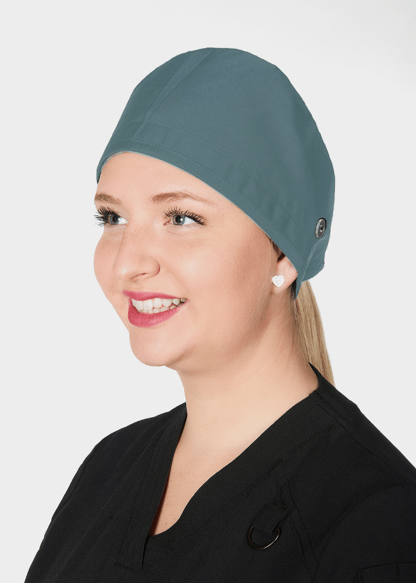 Unisex Surgeon Cap with Side ButtonsMobbSC448-LAGOON