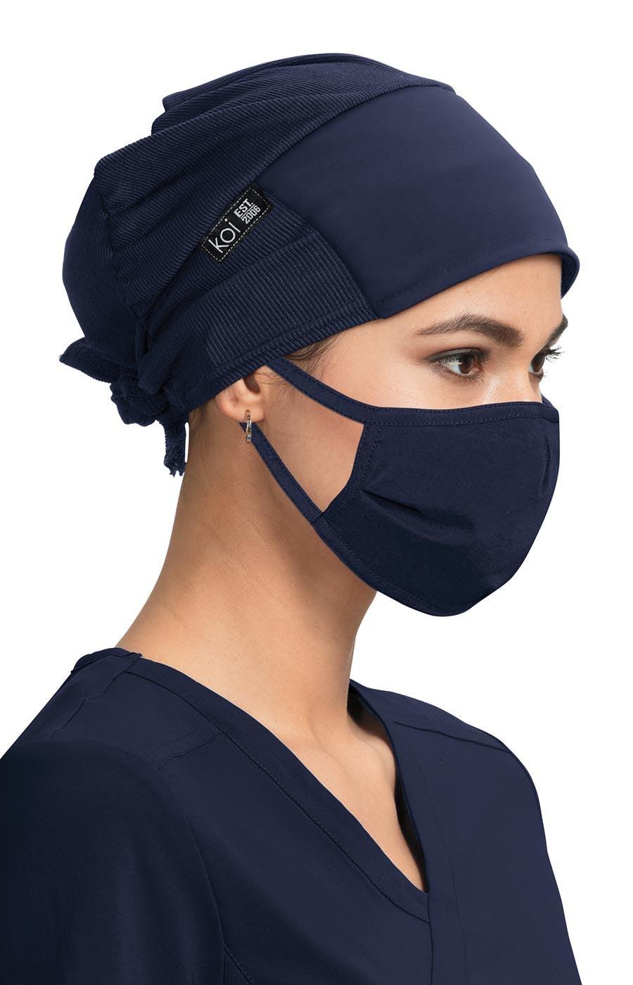 koi Surgical Hat Scrub Cap koi Navy