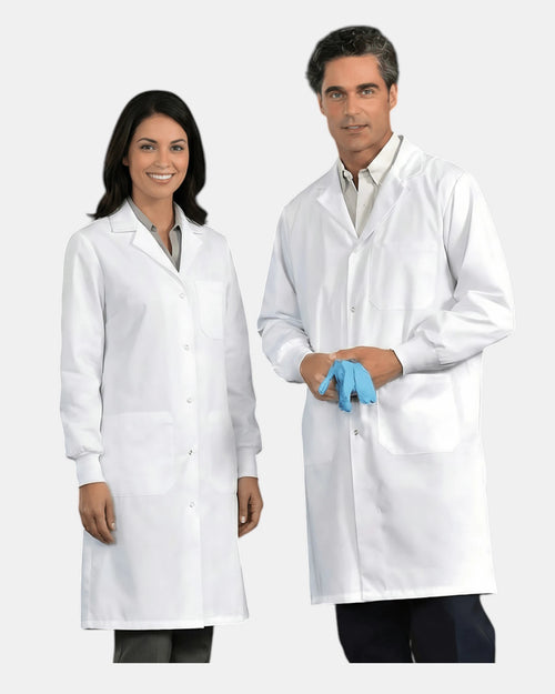 3-Pocket Snap-Front Lab Coat
