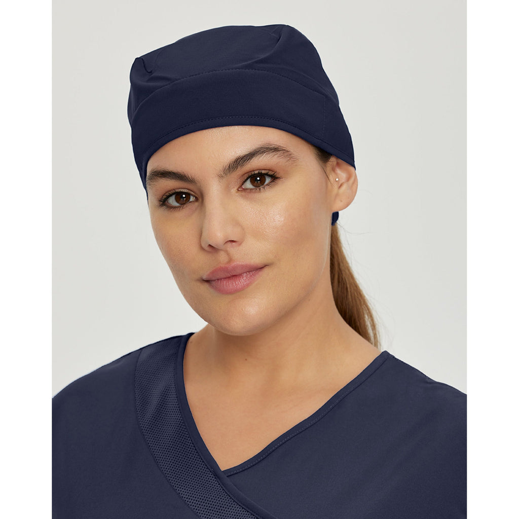 Unisex White Cross Fit Scrub Cap Scrub Hat White Cross Fit Navy  