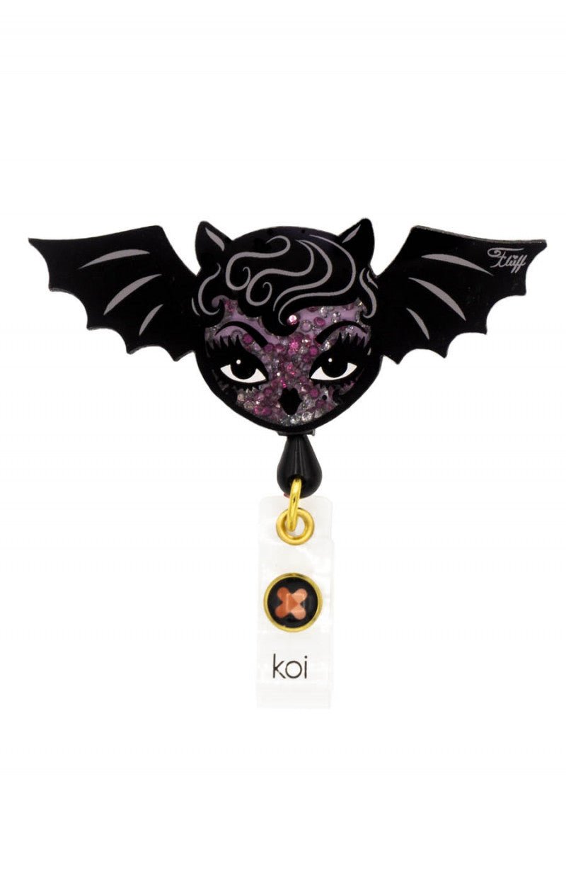 Vampire Bat Dolly - Retractable ID Badge HolderkoiA156A-VBD