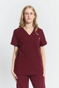 Victoria 4 - Pocket Scrub TopJOIIAVICTORIA-BURGUNDY-XS
