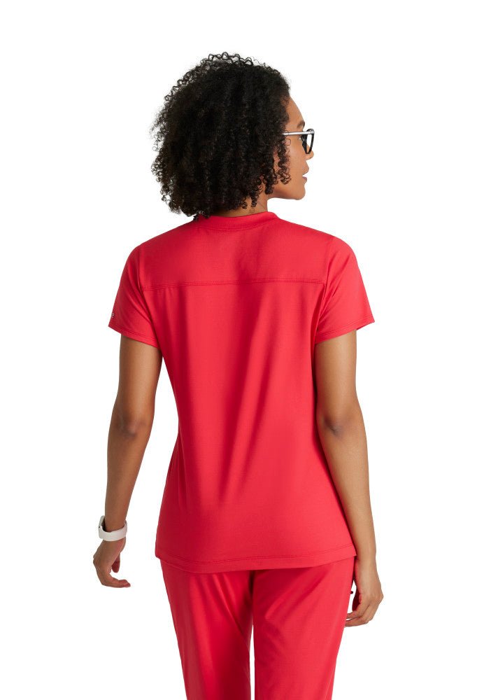 Victory Knit 2 - Pocket V - Neck Scrub TopBarco One Performance KnitBOT209-Grenadine-XXS