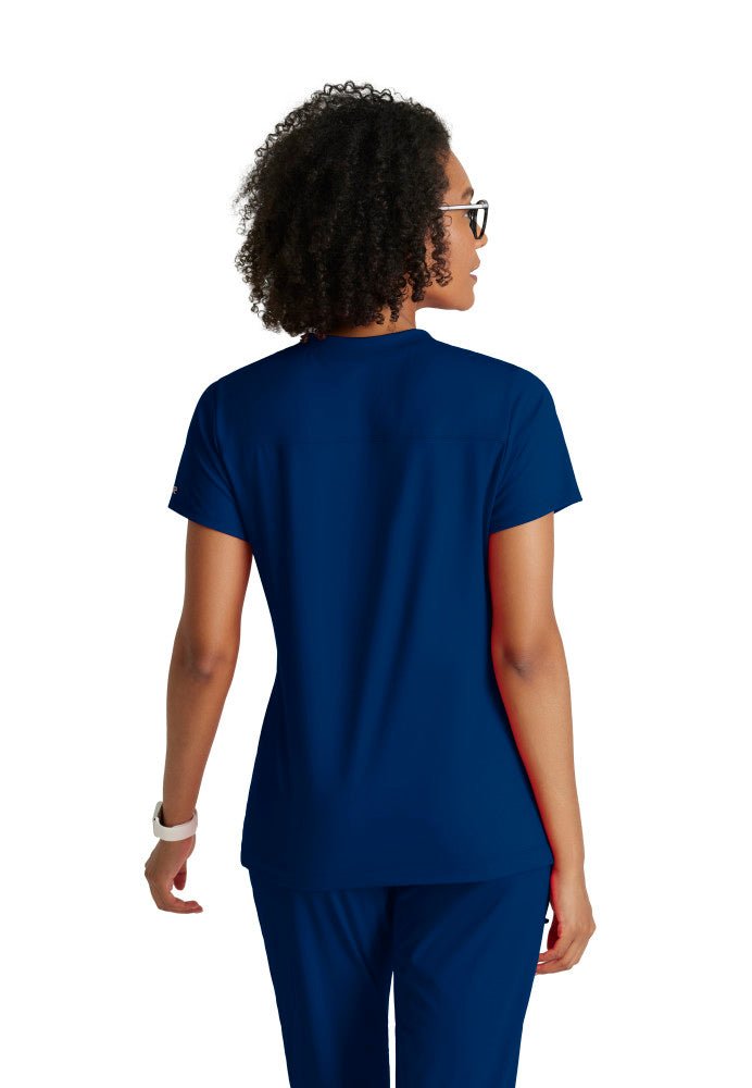 Victory Knit 2 - Pocket V - Neck Scrub TopBarco One Performance KnitBOT209-Indigo-XXS