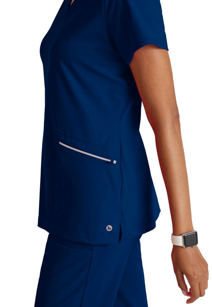 Victory Knit 2 - Pocket V - Neck Scrub TopBarco One Performance KnitBOT209-Indigo-XXS