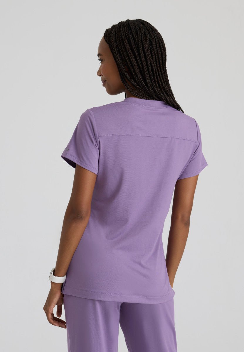 Victory Knit 2 - Pocket V - Neck Scrub TopBarco One Performance KnitBOT209-LAVENDER-XXS