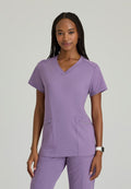 Victory Knit 2 - Pocket V - Neck Scrub TopBarco One Performance KnitBOT209-LAVENDER-XXS