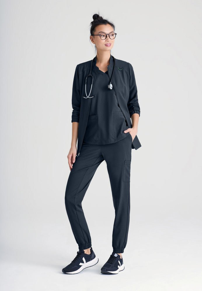 Virtue Stand - Up Collar Scrub JacketGrey's Anatomy EvolveGSSW886-STEEL-XXS