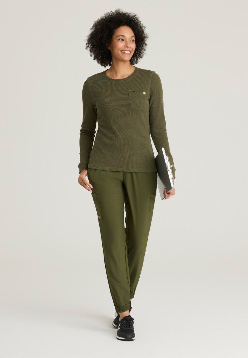 Wanderlust Waffle Knit Long Sleeve TopGrey's Anatomy EvolveGSST257-FERN-XXS