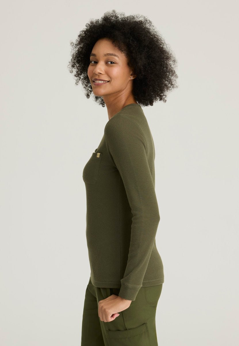 Wanderlust Waffle Knit Long Sleeve TopGrey's Anatomy EvolveGSST257-FERN-XXS