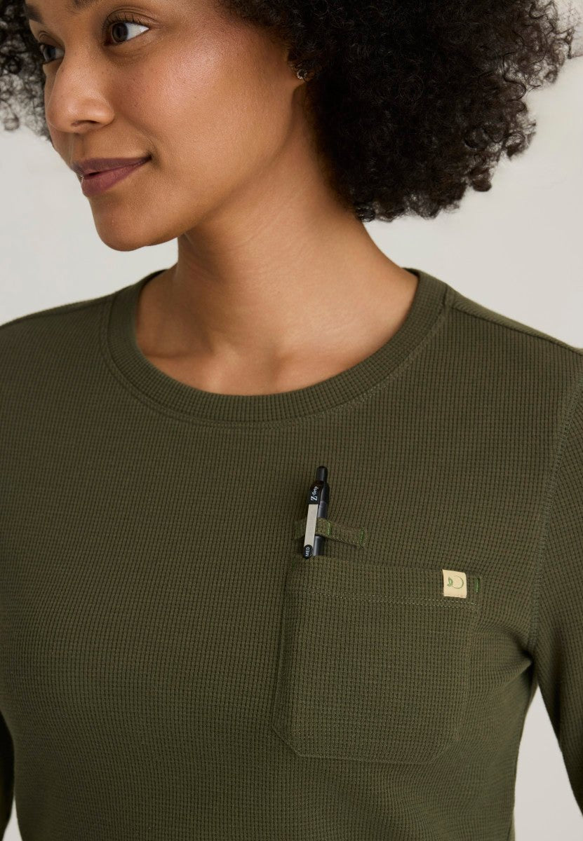 Wanderlust Waffle Knit Long Sleeve TopGrey's Anatomy EvolveGSST257-FERN-XXS