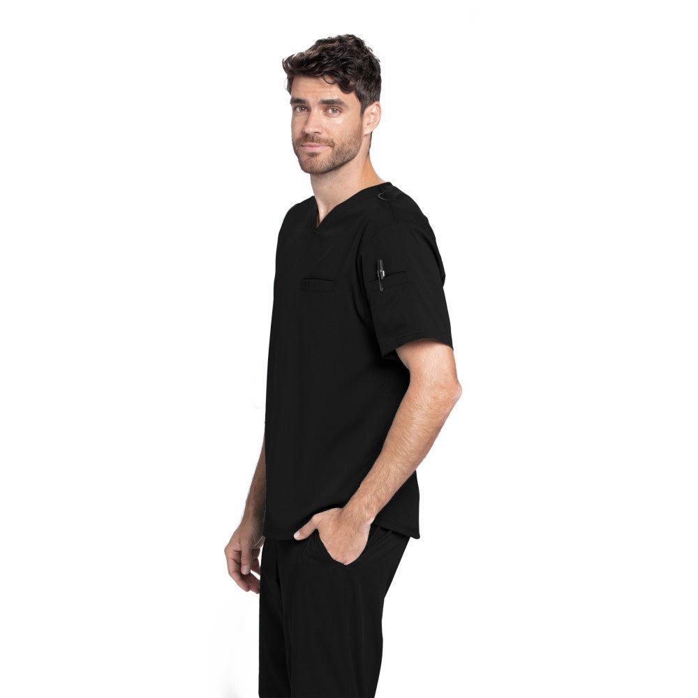 Wesley Scrub TopGrey's AnatomyGRST009-BLACK-1