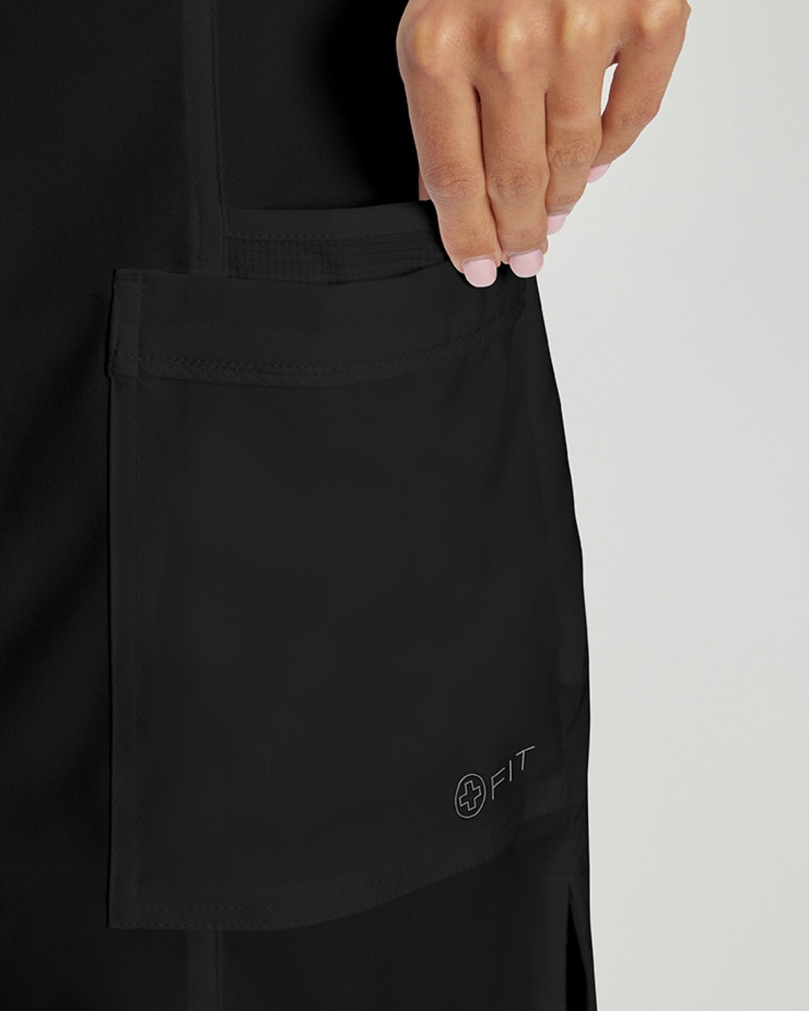 White Cross 3 - Pocket Mid - Length Lab CoatWhite Cross Fit2417-BLACK-XXS