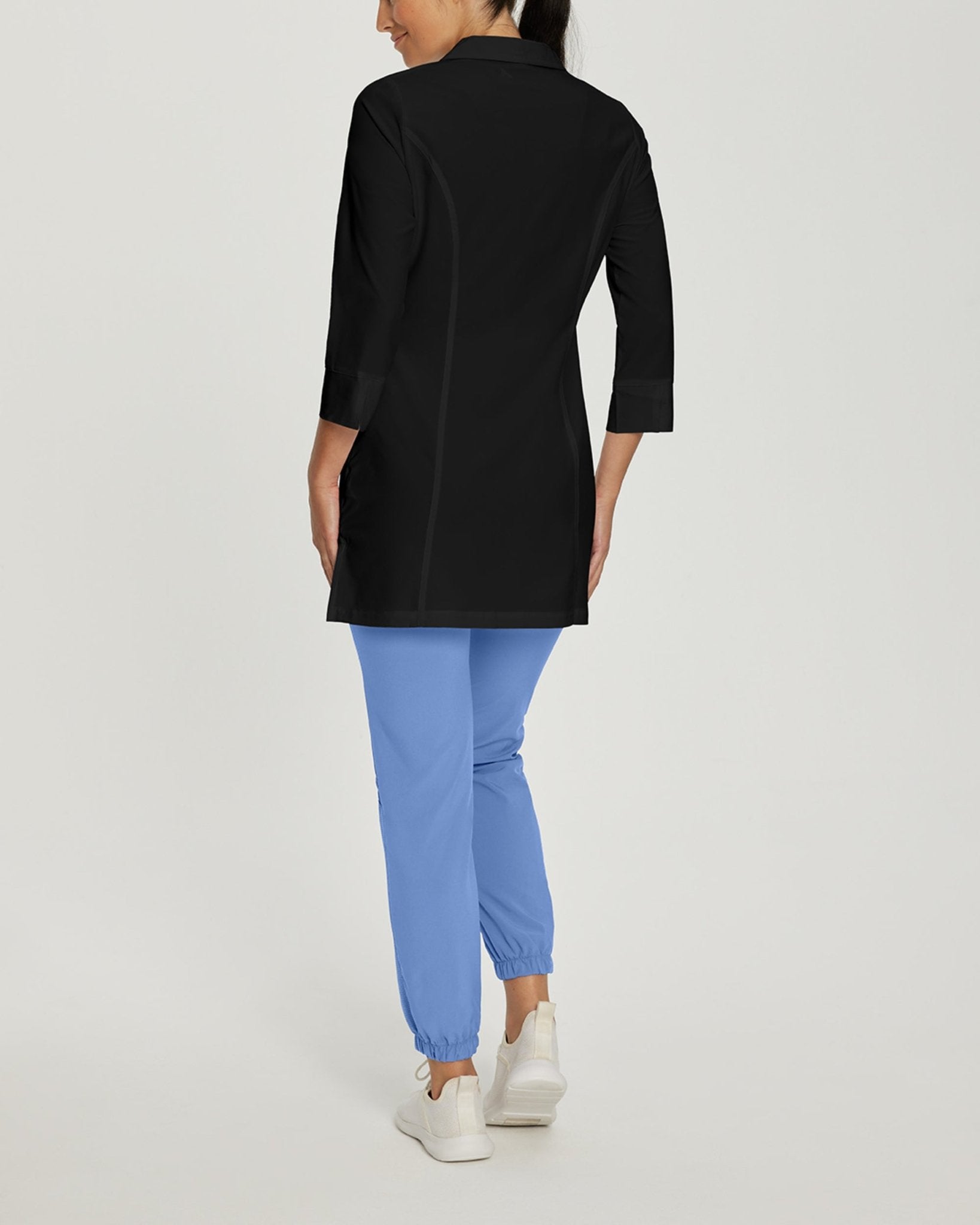 White Cross 3 - Pocket Mid - Length Lab CoatWhite Cross Fit2417-BLACK-XXS