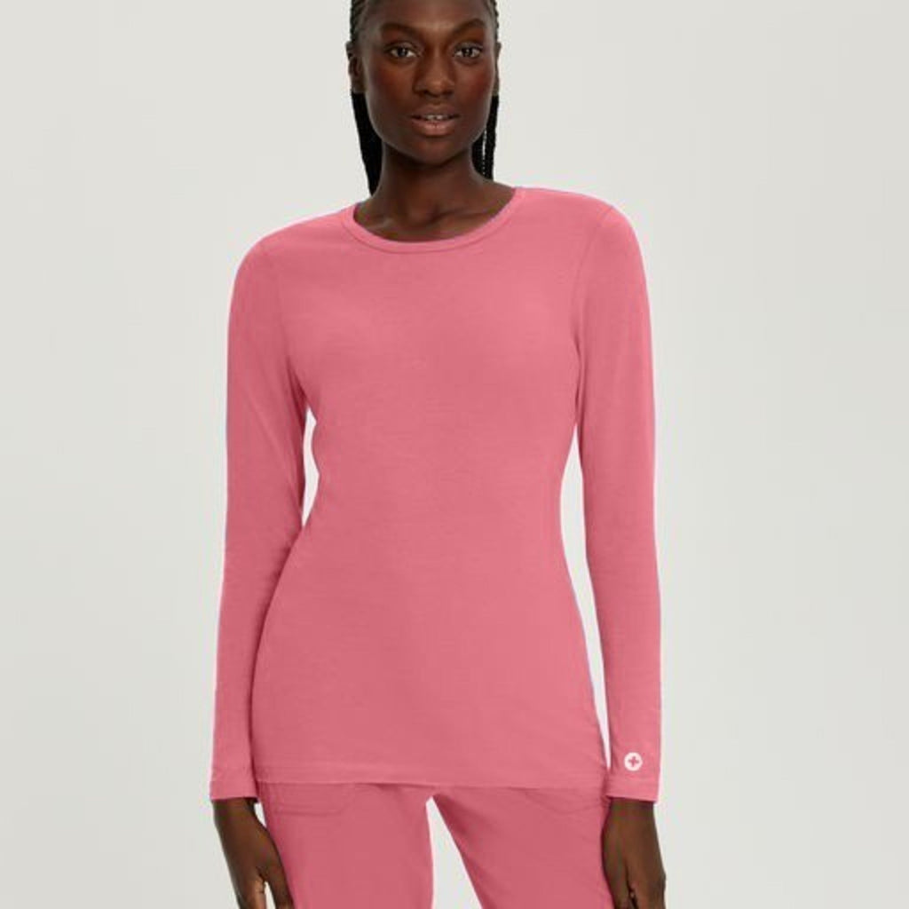 Cotton Longsleeve Underscrub Women's Underscrub White Cross Confetti XS