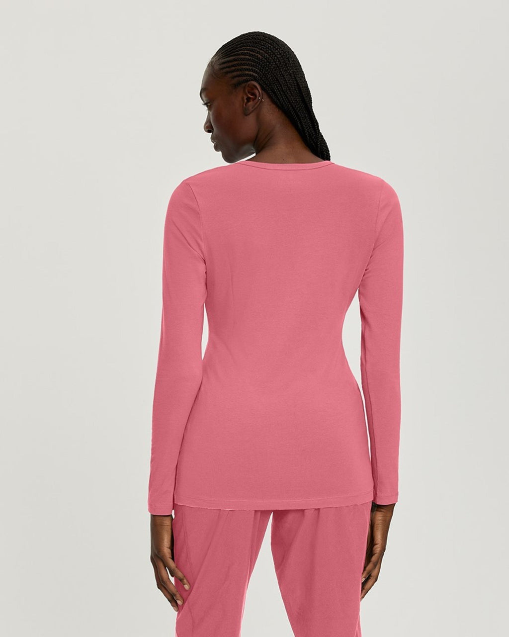 Cotton Longsleeve Underscrub Women's Underscrub White Cross