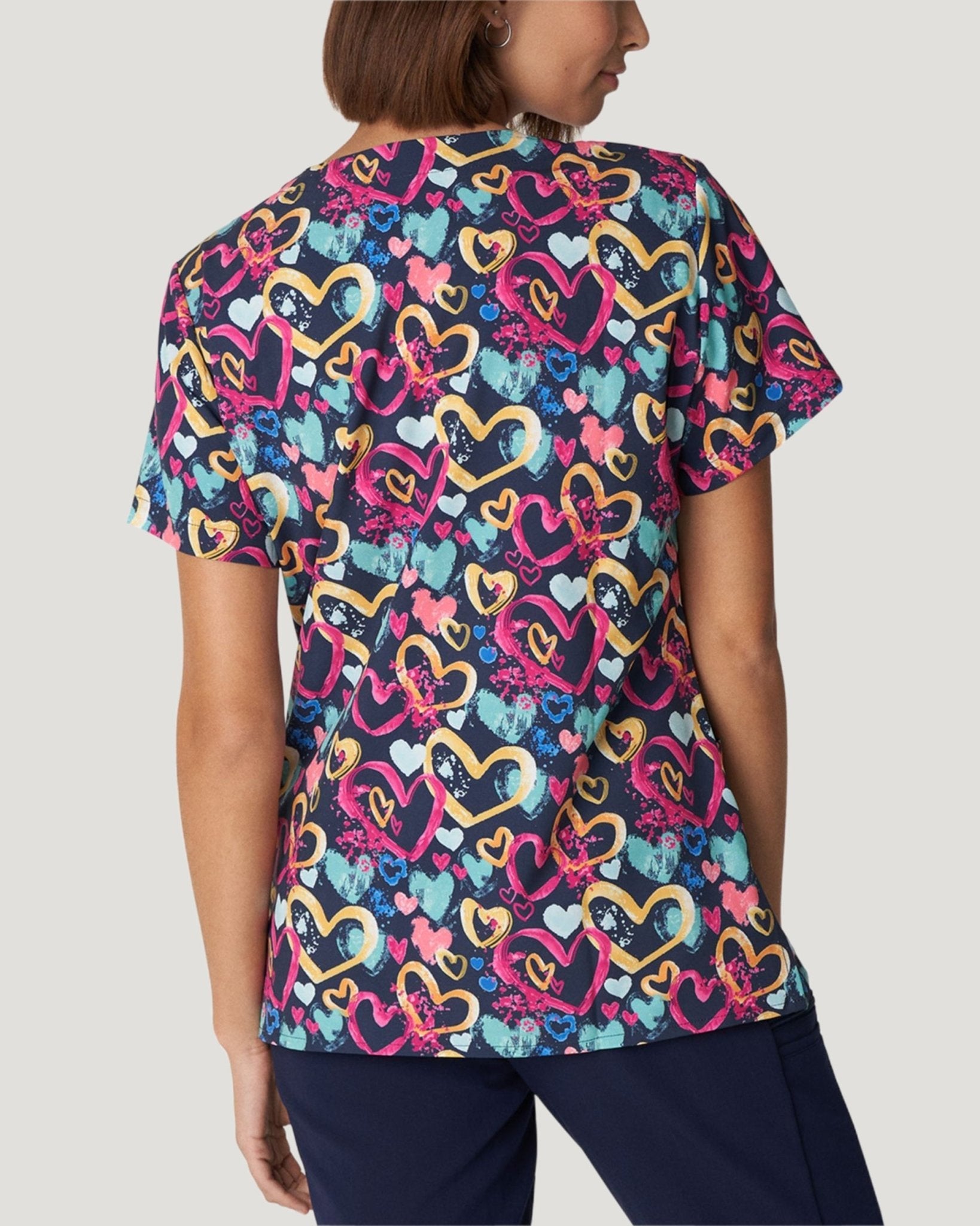 White Cross | Printed Scrub TopWhite Cross618-AYNL-XS