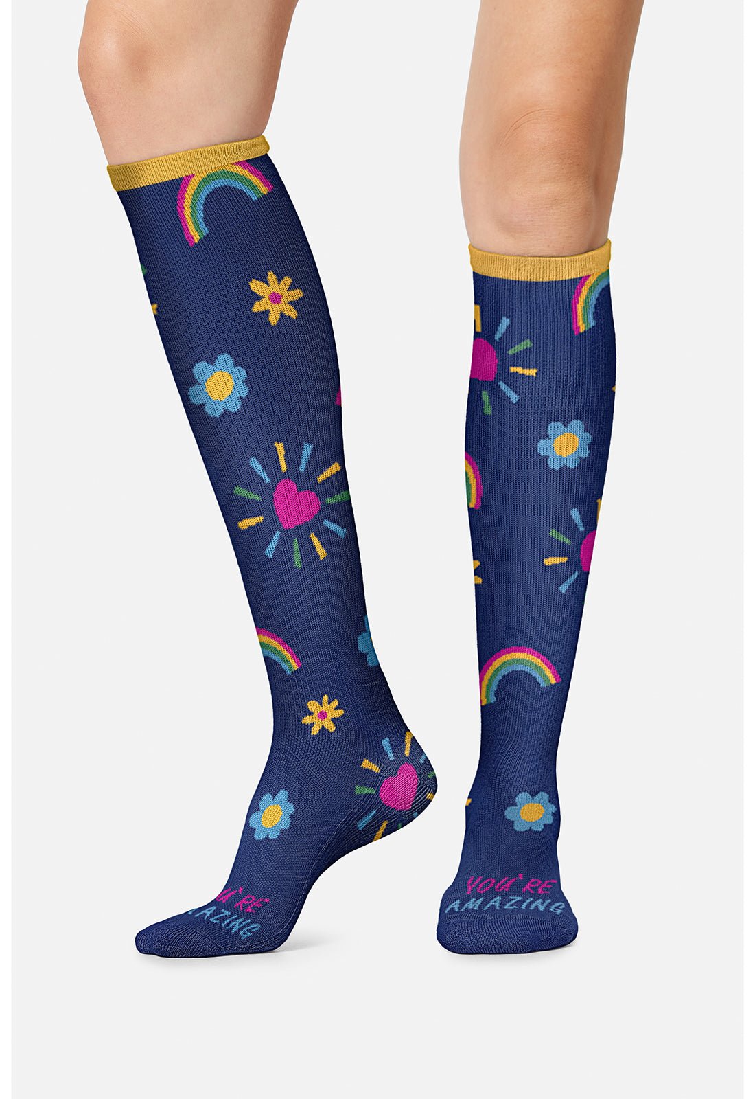 You're Amazing Compression SocksCherokee LegwearPRINTSUPPORT-YRAMZ