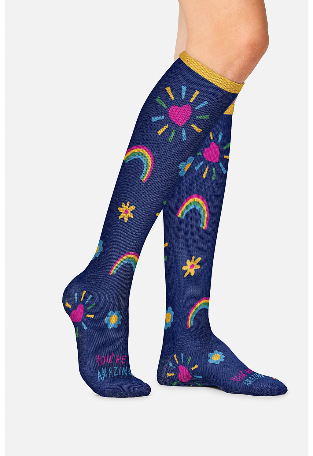 You're Amazing Compression SocksCherokee LegwearPRINTSUPPORT-YRAMZ