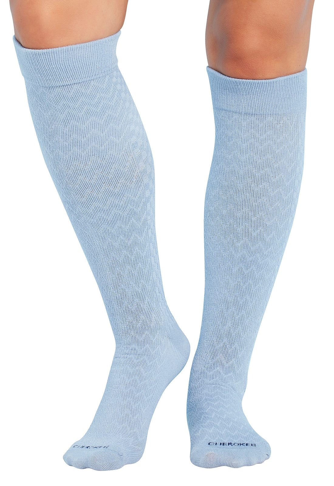 True Support Compression Socks 10-15 mmHg Compression Socks Cherokee Legwear Light Chambray Regular 